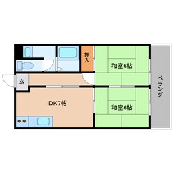 築山駅 徒歩5分 4階の物件間取画像